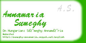 annamaria sumeghy business card